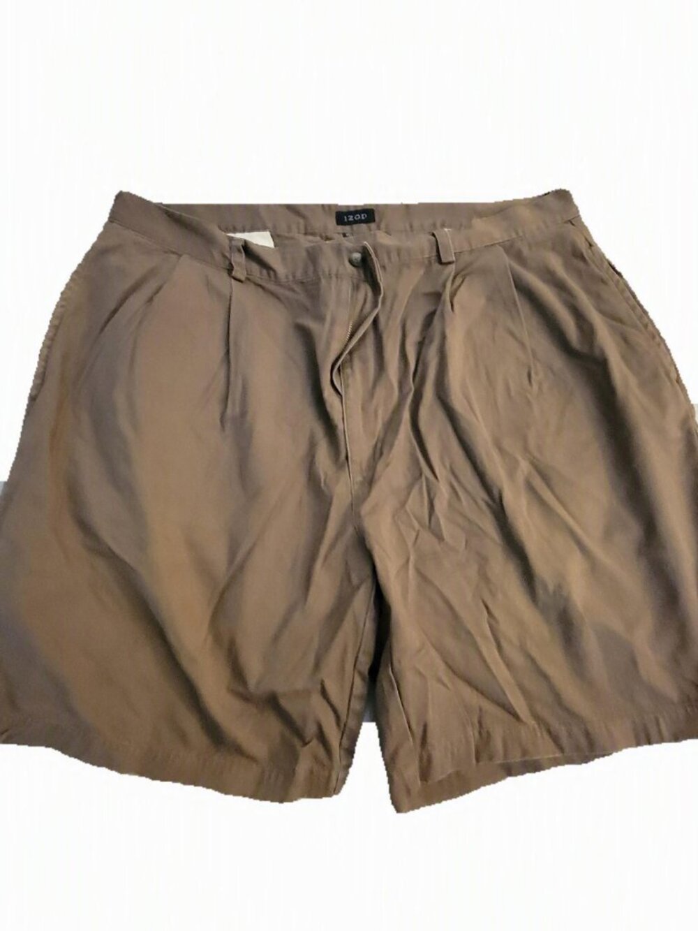 Izod Chino Shorts, Gray, Size 40 Waist